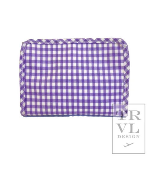 Small Roadie - Lavender Gingham by TRVL Designs