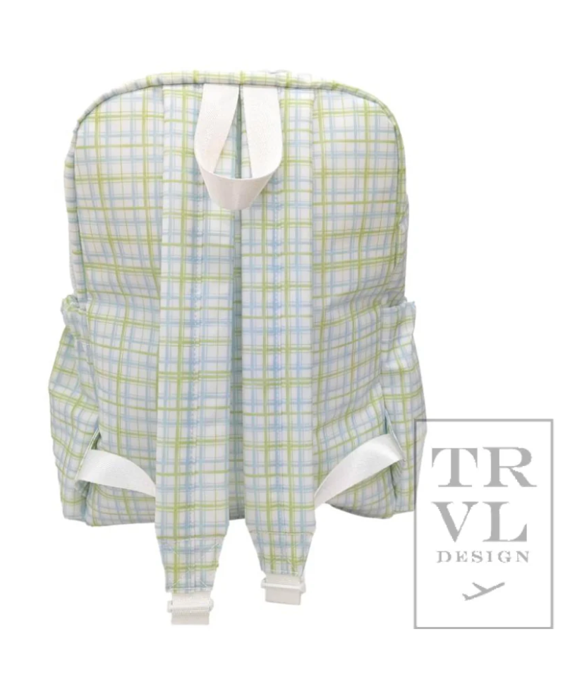 BACKPACKER - Classic Plaid Green Backpack by TRVL Designs