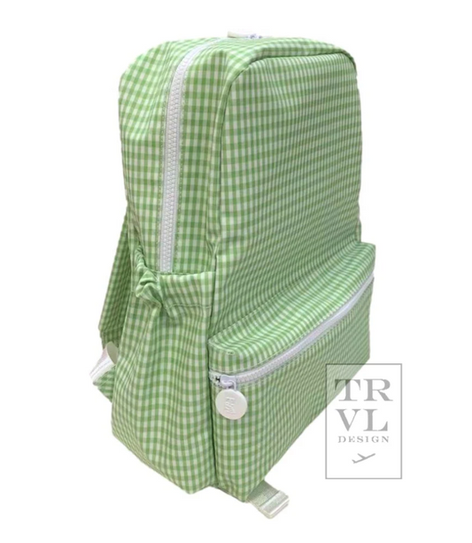 BACKPACKER - GINGHAM LEAF Backpack by TRVL Designs
