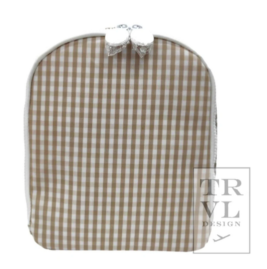 BRING IT Lunch Bag - GINGHAM KHAKI by TRVL Designs