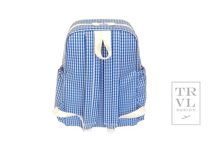 BACKPACKER - GINGHAM ROYAL Backpack by TRVL Designs