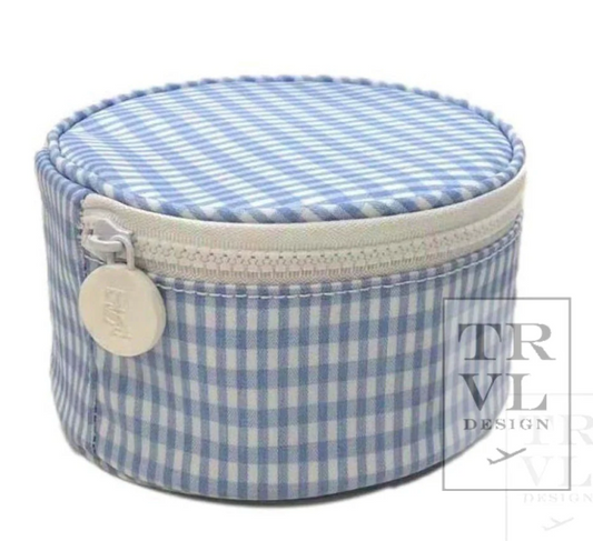 ROUNDUP JEWEL CASE - GINGHAM MIST by TRVL Designs