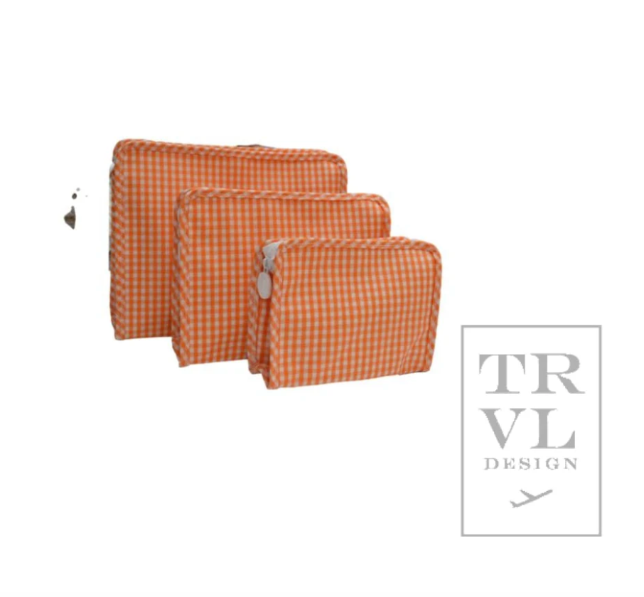 Large Roadie - GINGHAM ORANGE by TRVL Designs