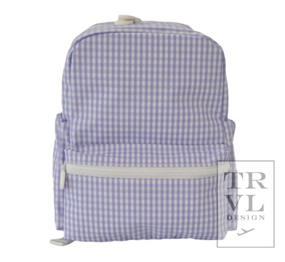 MINI BACKER - GINGHAM LILAC by TRVL Designs
