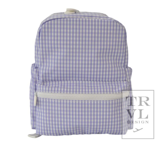 MINI BACKER - GINGHAM LILAC by TRVL Designs