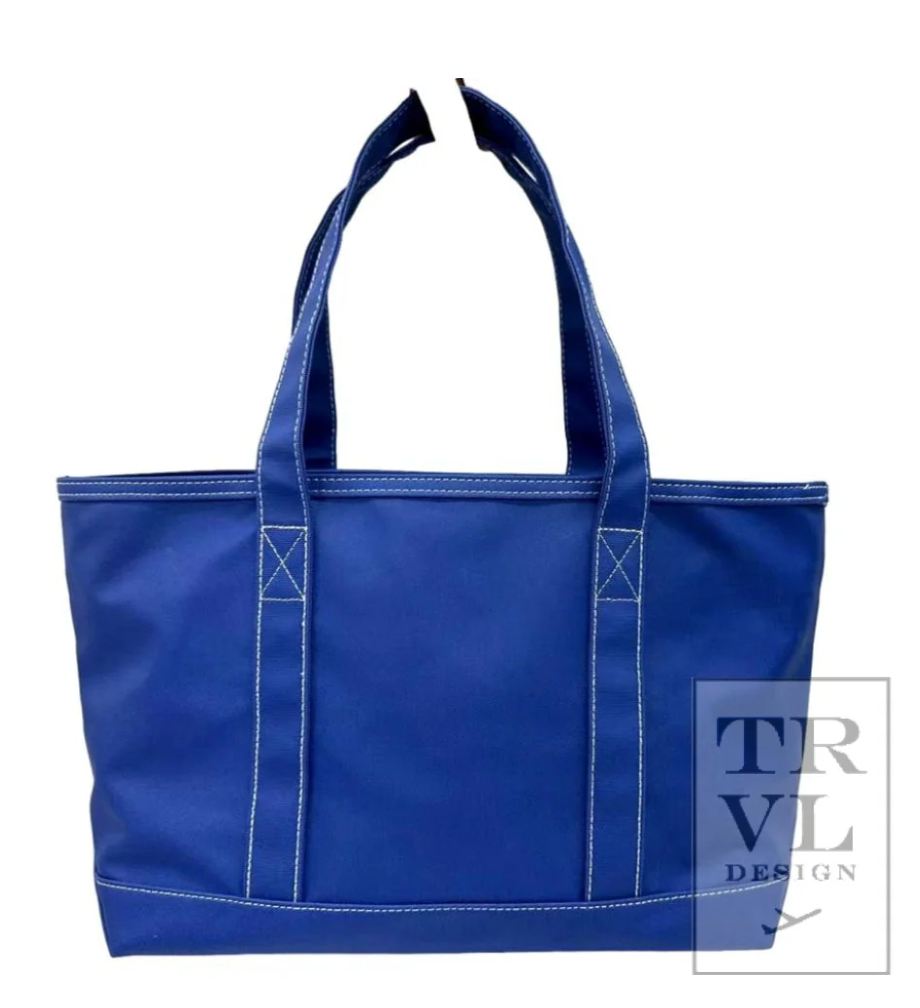 MAXI TOTE - Coated Canvas Large BLUE BELL by TRVL Designs