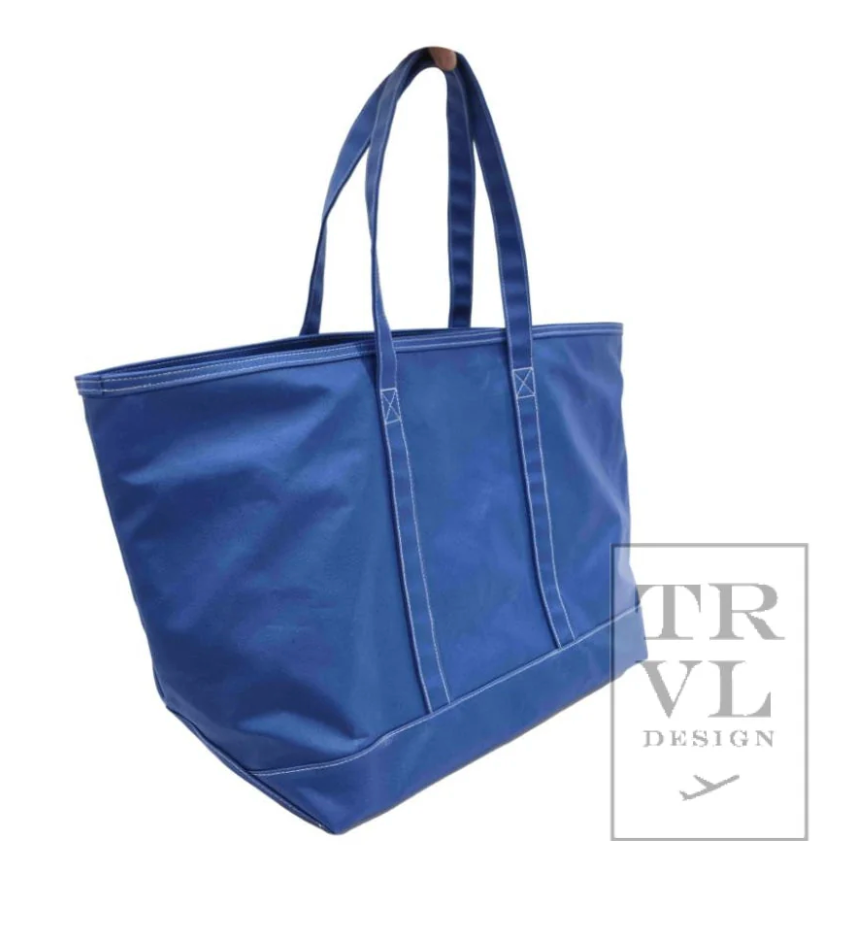 MAXI TOTE - Coated Canvas Large BLUE BELL by TRVL Designs