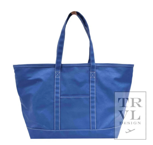 MAXI TOTE - Coated Canvas Large BLUE BELL by TRVL Designs