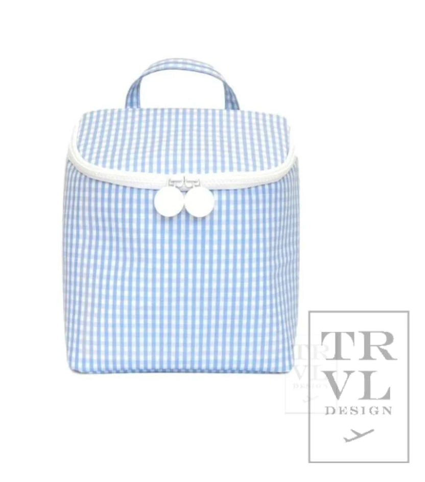 TAKE AWAY Lunch Bag - Insulated GINGHAM SKY Iby TRVL Designs