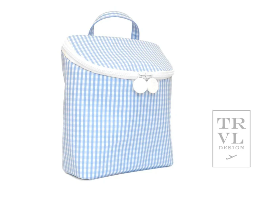 TAKE AWAY Lunch Bag - Insulated GINGHAM SKY Iby TRVL Designs