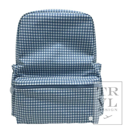 BACKPACKER - Rodeo Check Indigo Backpack by TRVL Designs