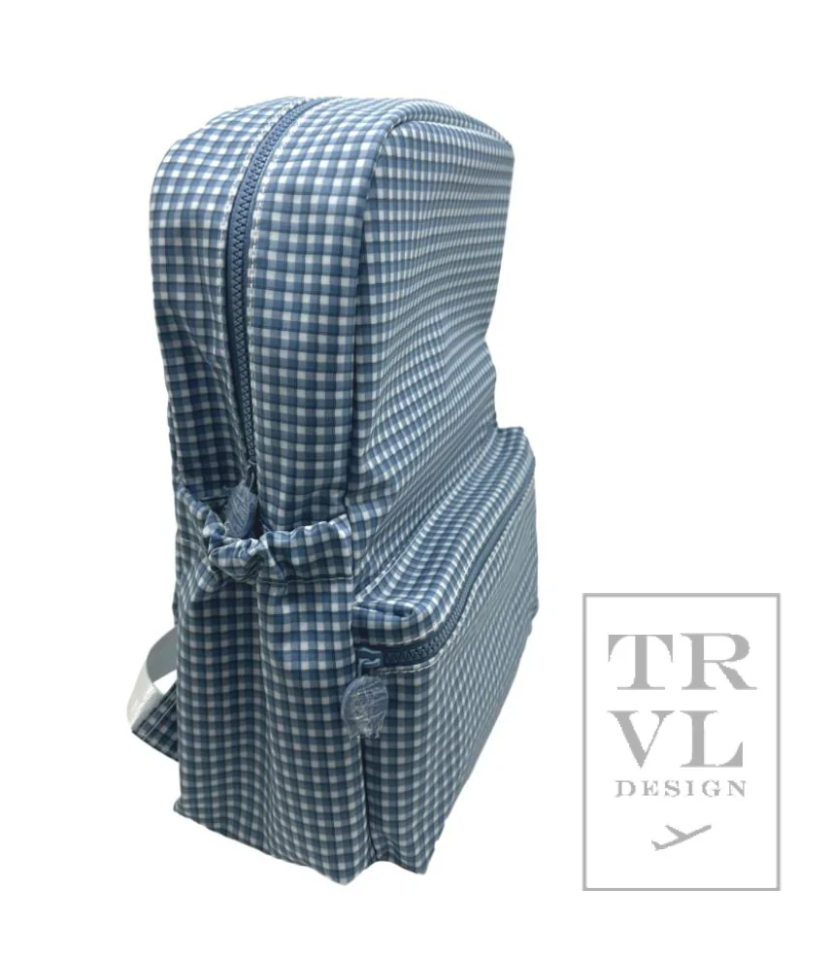 BACKPACKER - Rodeo Check Indigo Backpack by TRVL Designs