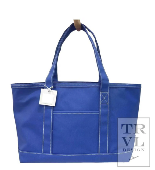 Medium Tote - Coated Canvas Blue Bell