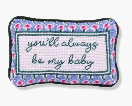 Be My Baby Mini Needlepoint Pillow