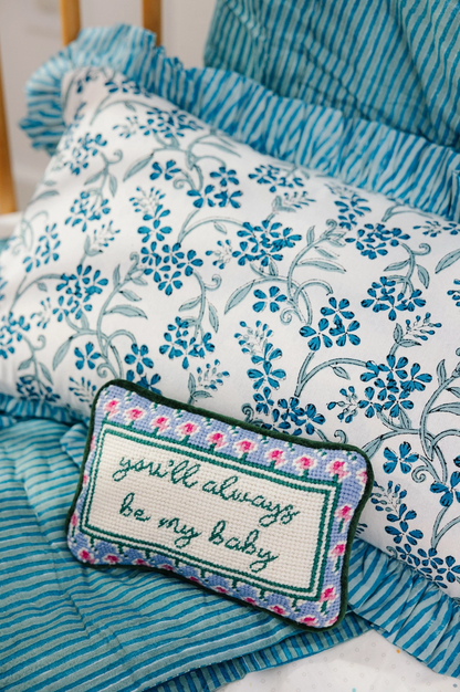 Be My Baby Mini Needlepoint Pillow