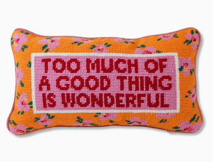 Wonderful Needlepoint Pillow