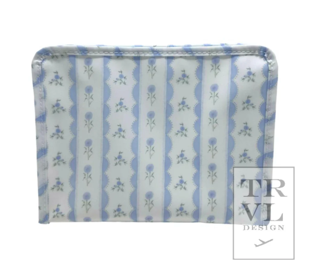 Large Roadie - RIBBON FLORAL BLUE by TRVL Designs