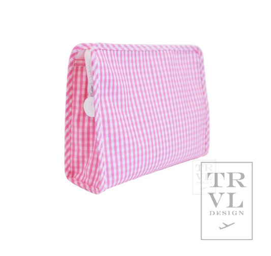 Large Roadie - GINGHAM PINK by TRVL Designs