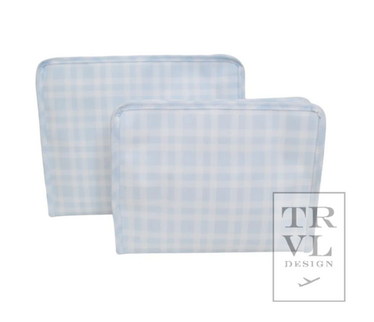 Large Roadie - PIMLICO PLAID BLUE by TRVL Designs