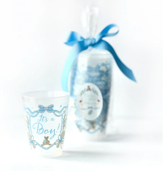 "It's A Boy" Frosted Cups