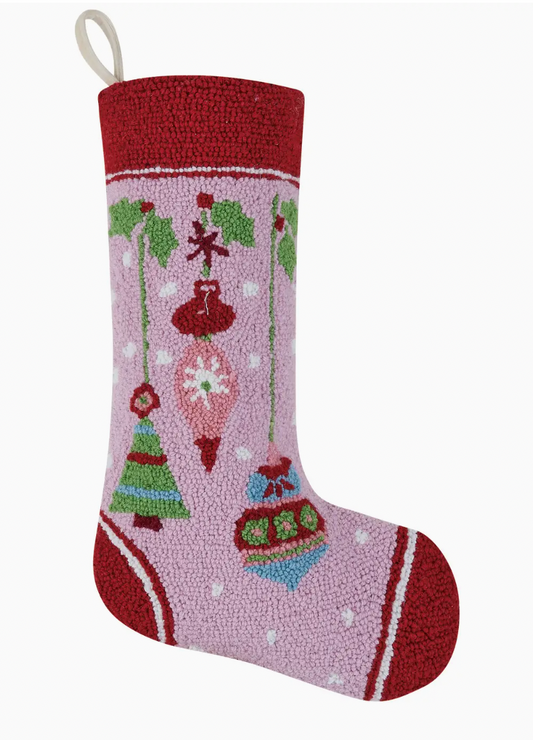 Holiday Sparkle Hook Stocking