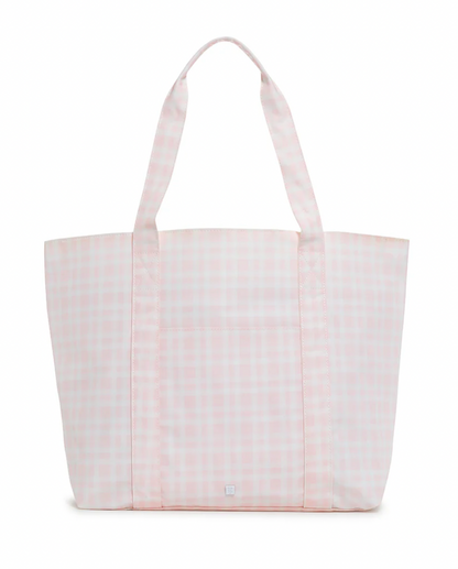 Jumbo Tote - X-Large Tote Pimlico Plaid Pink by TRVL Designs