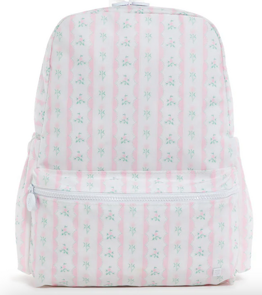 BACKPACKER - Ribbon Floral Pink Backpack by TRVL Designs