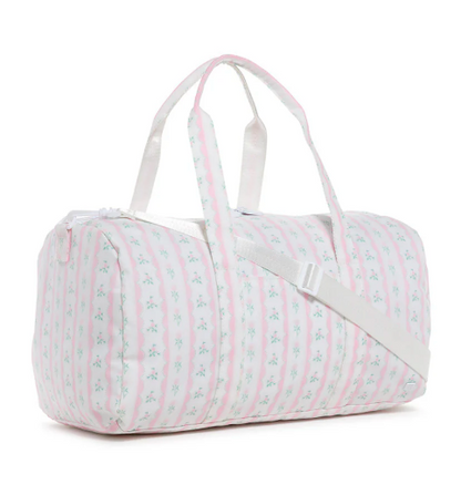 WEEKENDER Duffel Bag - RIBBON FLORAL PINK by TRVL Design