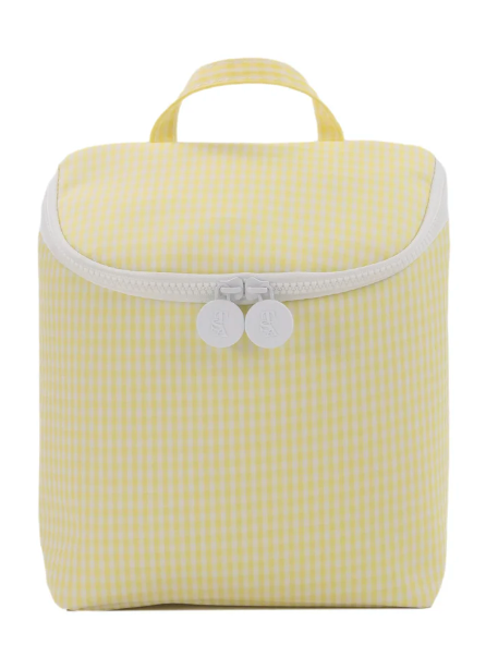 TAKE AWAY Lunch Bag - Insulated GINGHAM BUTTERCUP by TRVL Designs