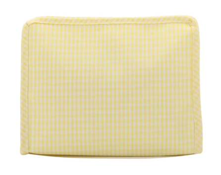 Medium Roadie Zip Pouch - GINGHAM BUTTERCUP by TRVL Designs