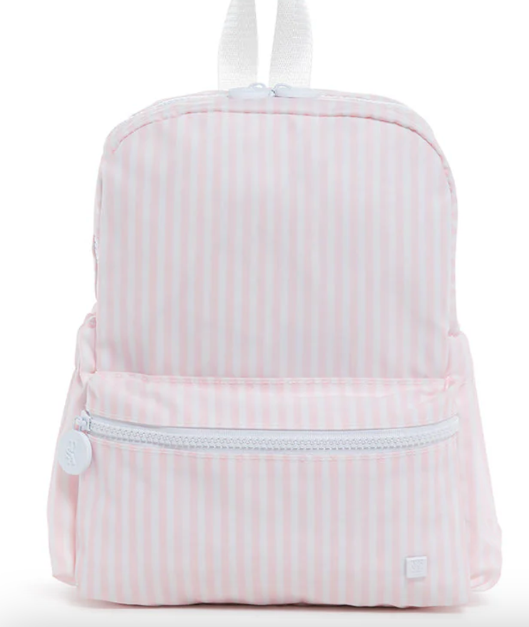 MINI BACKER - Pimlico Stripe Pink Mini Backpack by TRVL Designs