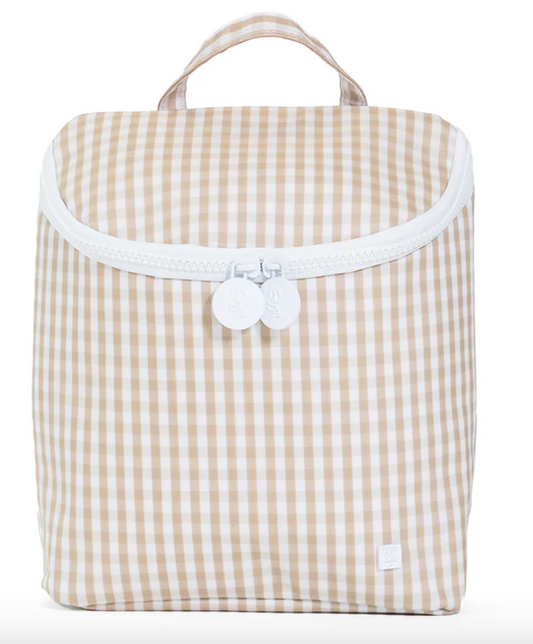 TAKE AWAY Lunch Bag - Gingham Khaki by TRVL Designs