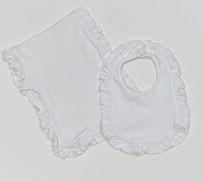 Ruffle Burp Cloth