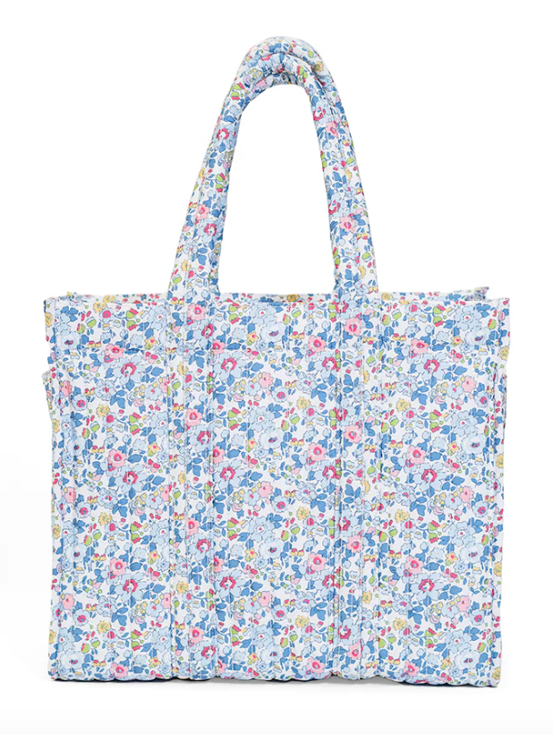 QUILTED GO GO TOTE - BRIDGEHAMPTON FLORAL