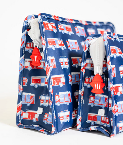 ROADIE LARGE Zip Pouch - FIRE ENGINES