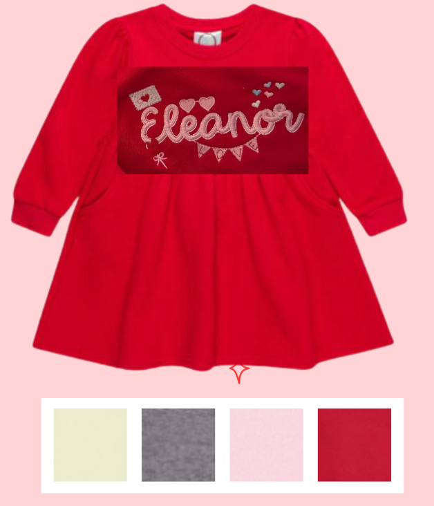VALENTINE DROP - Sweatshirt Dress (Custom Design!)