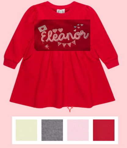 VALENTINE DROP - Sweatshirt Dress (Custom Design!)