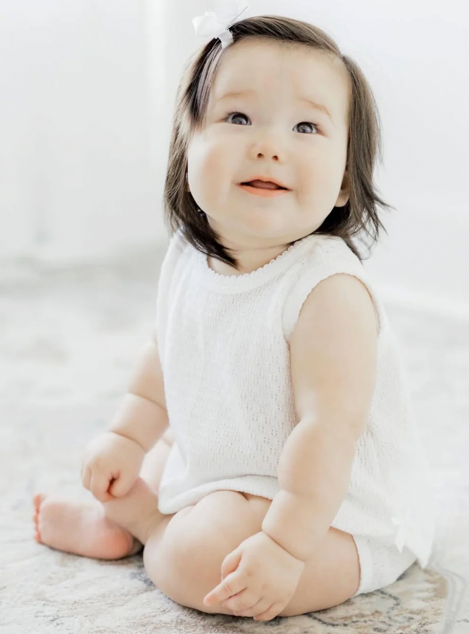 Paty Knit, 2 PC Sleeveless Diaper Set (PREORDER ETA April)
