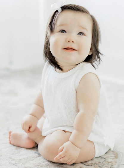Paty Knit, 2 PC Sleeveless Diaper Set (PREORDER ETA April)