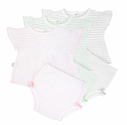Paty Knit, 2 PC Diaper Set (Pinstripe) (PREORDER ETA April)