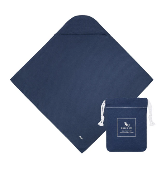 Baby Hooded Towels - Midnight Navy - Dock and Bay