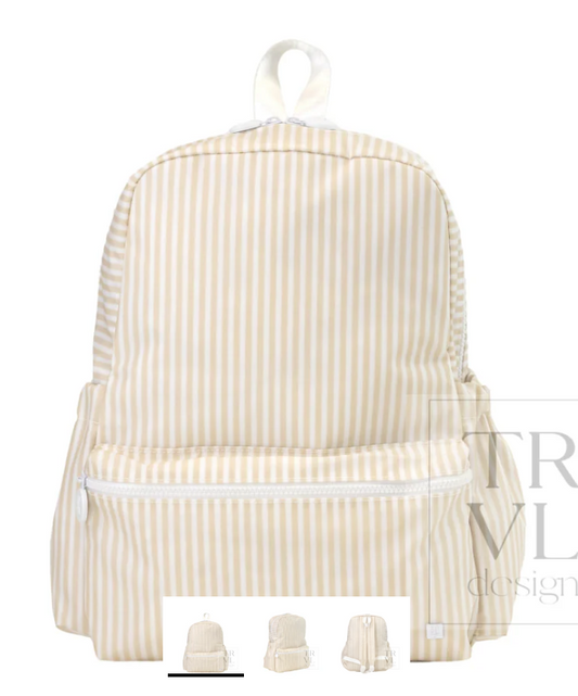 BACKPACKER - BACKPACK PIMLICO STRIPE SAND by TRVL Designs