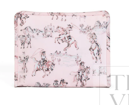 ROADIE LARGE ZIP POUCH - COWGIRL TOILE