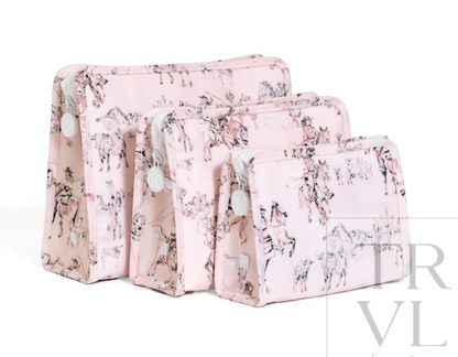 ROADIE LARGE ZIP POUCH - COWGIRL TOILE