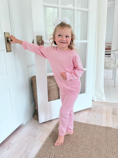 Girls knit organic cotton set - multiple colors available (eta October)