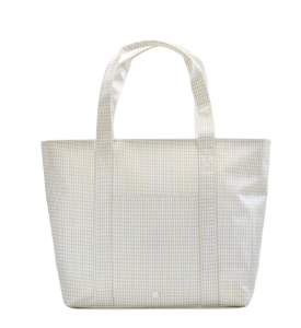 JUMBO TOTE - XL Gingham Pearl Grey  by TRVL Designs