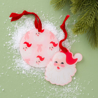 Holiday Tree Ornament-Santa Shape