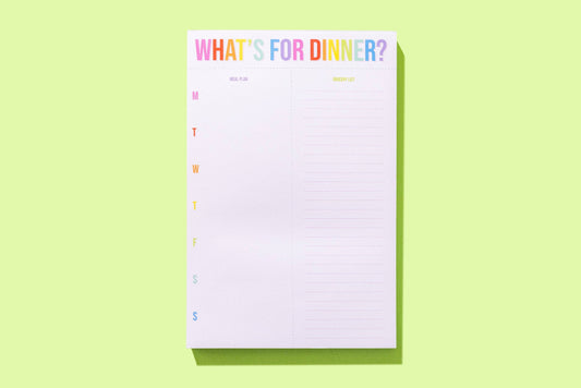 Meal Planning Notepad - "What's for Dinner?" - 100 Sheets
