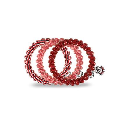 Spiral Hair Coils | Large | Univ. of Georgia Hair Ties