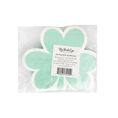 Pastel Shamrock Cocktail Napkin Set